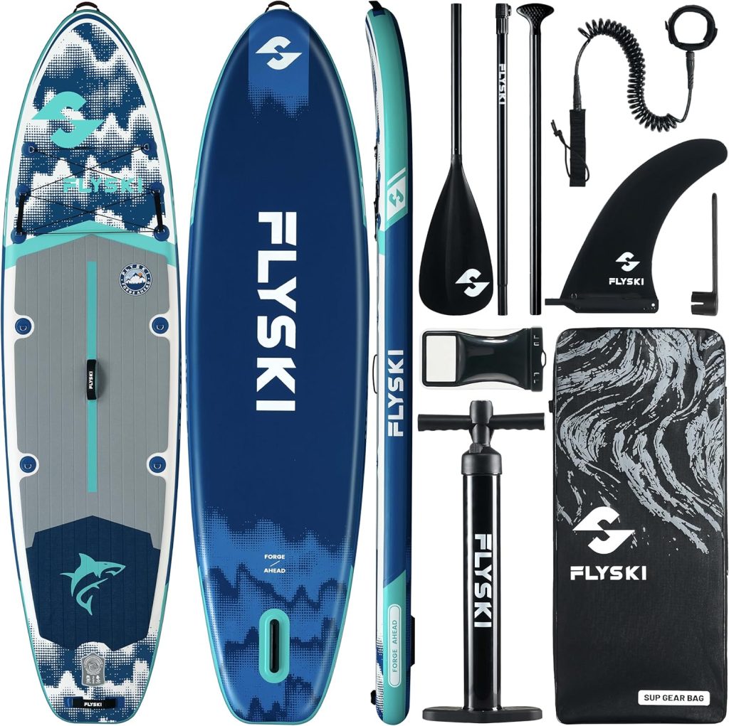 Flyski 11x34 Ultra Wide Paddle Board, Inflatable Paddle Board420lb Capacity for All Skill, Inflatable Paddle Board for Adults, Yoga/Family/Fishing Paddle Board, Anti-Slip Deck, US Fin, Pump,100L Bag Flyski 11x34 Ultra Wide Paddle Board, Inflatable Paddle Board420lb Capacity for All Skill, Inflatable Paddle Board for Adults, Yoga/Family/Fishing Paddle Board, Anti-Slip Deck, US Fin, Pump,100L Bag