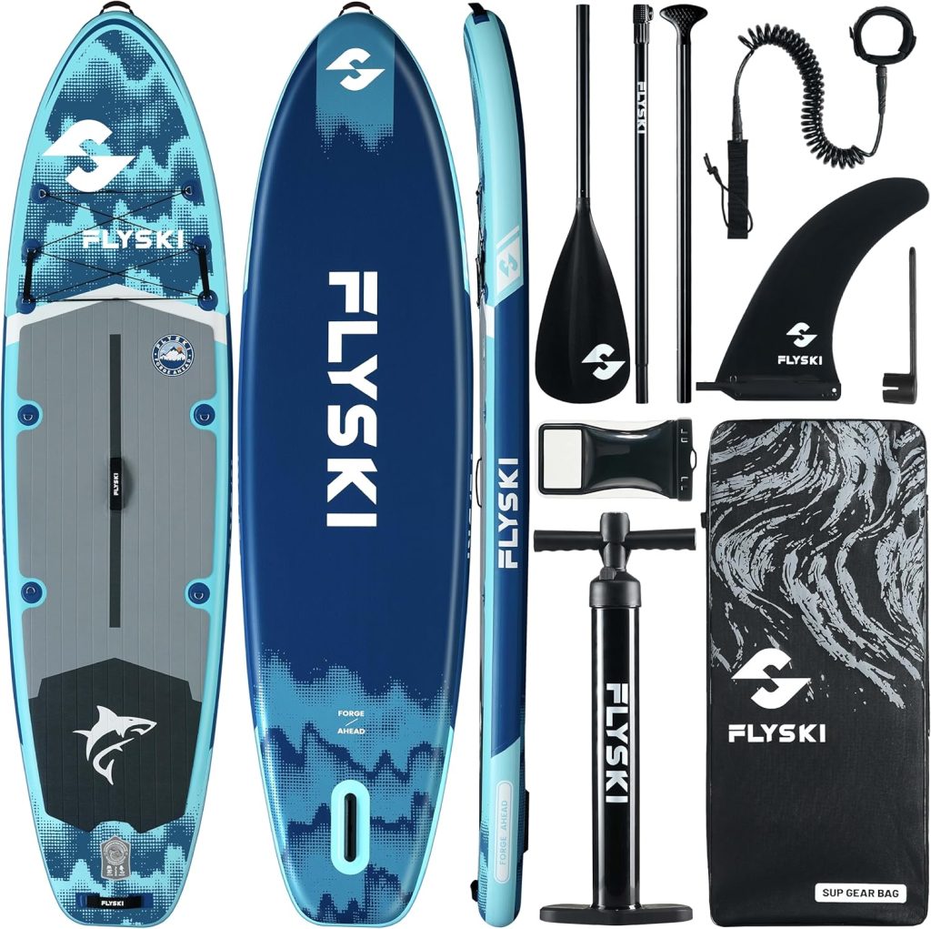 Flyski 11x34 Ultra Wide Paddle Board, Inflatable Paddle Board420lb Capacity for All Skill, Inflatable Paddle Board for Adults, Yoga/Family/Fishing Paddle Board, Anti-Slip Deck, US Fin, Pump,100L Bag Flyski 11x34 Ultra Wide Paddle Board, Inflatable Paddle Board420lb Capacity for All Skill, Inflatable Paddle Board for Adults, Yoga/Family/Fishing Paddle Board, Anti-Slip Deck, US Fin, Pump,100L Bag