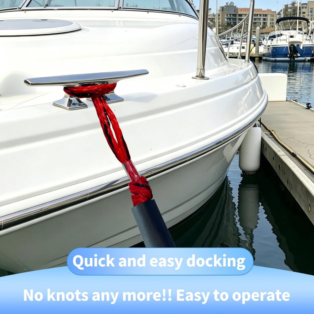 Bungee Dock Line with Stainless Steel Clip Boat Rope Mooring String with Foam Float for Docking,Kayak,Watercraft,SeaDoo,Pontoon,Canoe,Power Boat Accessory,7-10ft(RedBlack,1PCS) Bungee Dock Line with Stainless Steel Clip Boat Rope Mooring String with Foam Float for Docking,Kayak,Watercraft,SeaDoo,Pontoon,Canoe,Power Boat Accessory,7-10ft(RedBlack,1PCS)