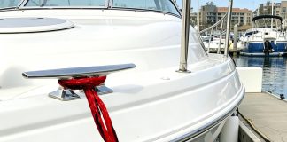 Bungee Dock Line with Stainless Steel Clip Boat Rope Mooring String with Foam Float for Docking,Kayak,Watercraft,SeaDoo,Pontoon,Canoe,Power Boat Accessory,7-10ft(Red&Black,1PCS)