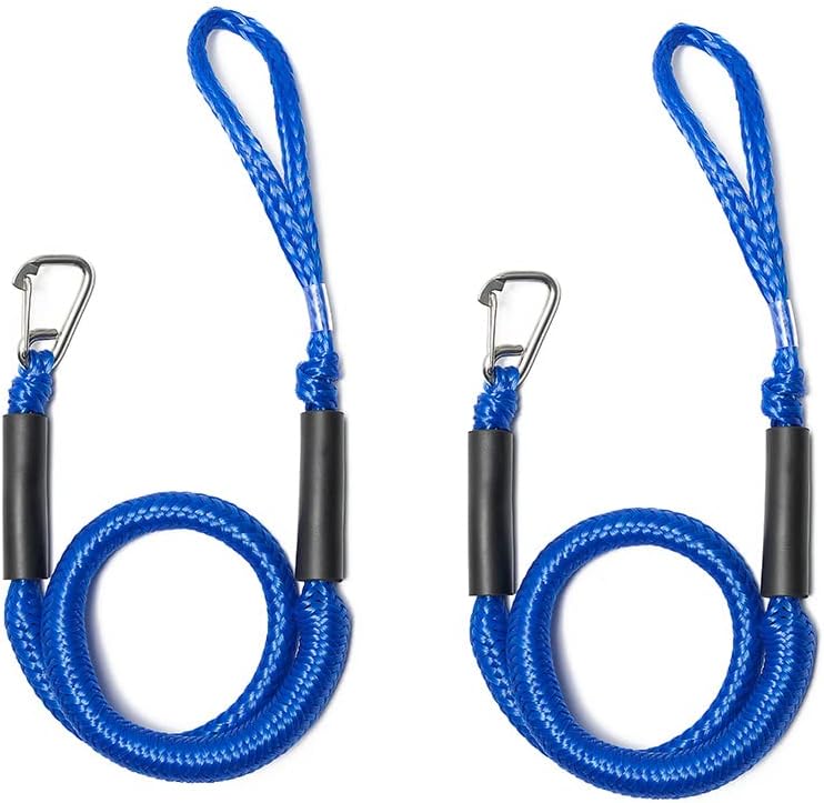 Bungee Dock Line with Stainless Steel Clip Boat Rope Mooring String with Foam Float for Docking,Kayak,Watercraft,SeaDoo,Pontoon,Canoe,Power Boat Accessory,7-10ft(RedBlack,1PCS) Bungee Dock Line with Stainless Steel Clip Boat Rope Mooring String with Foam Float for Docking,Kayak,Watercraft,SeaDoo,Pontoon,Canoe,Power Boat Accessory,7-10ft(RedBlack,1PCS)