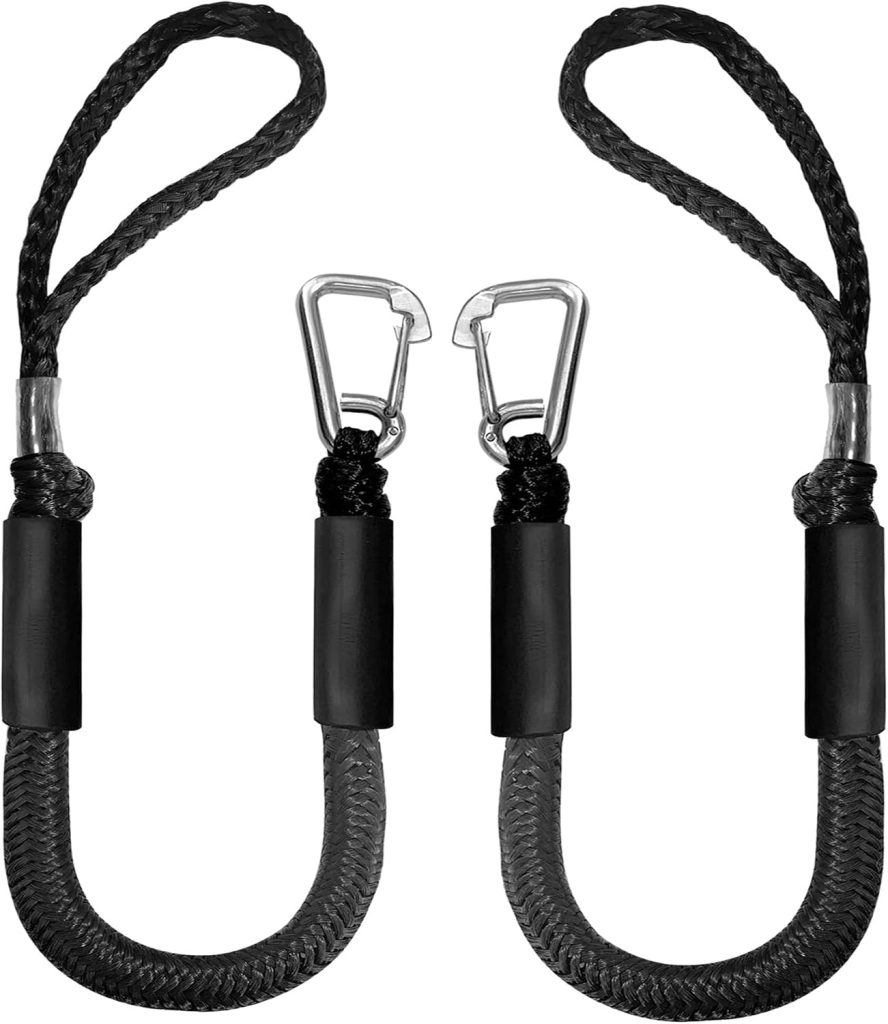 Bungee Dock Line with Stainless Steel Clip Boat Rope Mooring String with Foam Float for Docking,Kayak,Watercraft,SeaDoo,Pontoon,Canoe,Power Boat Accessory,7-10ft(RedBlack,1PCS) Bungee Dock Line with Stainless Steel Clip Boat Rope Mooring String with Foam Float for Docking,Kayak,Watercraft,SeaDoo,Pontoon,Canoe,Power Boat Accessory,7-10ft(RedBlack,1PCS)