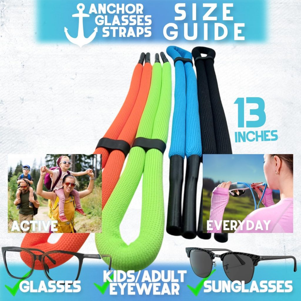 Floating Sunglasses Straps for Water – Pack Buoyant Glasses Retainer for Men Women – Adjustable Floatable Eyewear Lanyard for Boating Kayaking Fishing Paddleboarding Beach Lake Pool Floating Sunglasses Straps for Water – Pack Buoyant Glasses Retainer for Men Women – Adjustable Floatable Eyewear Lanyard for Boating Kayaking Fishing Paddleboarding Beach Lake Pool