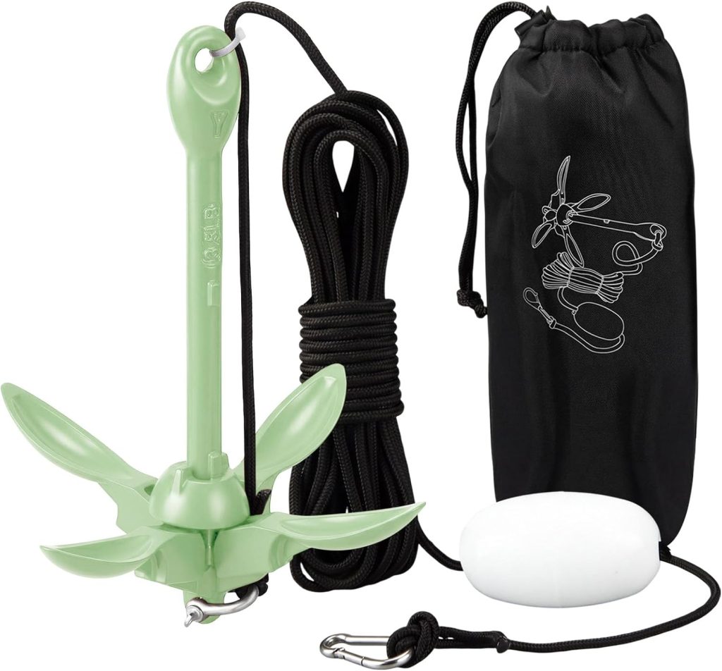 Folding Grapnel Anchor Kit Kayak 40ft Rope Folding Grapnel Anchor Kit Kayak 40ft Rope