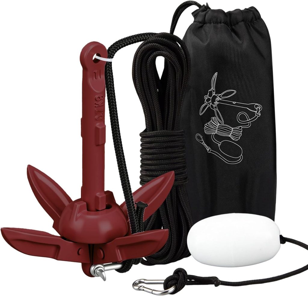 Folding Grapnel Anchor Kit Kayak 40ft Rope Folding Grapnel Anchor Kit Kayak 40ft Rope