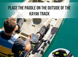 Hikeen Kayak Paddle Holder, Fishing Net Fishing Rod Holder, Track Mount Accessories for Canoe, Paddle Board