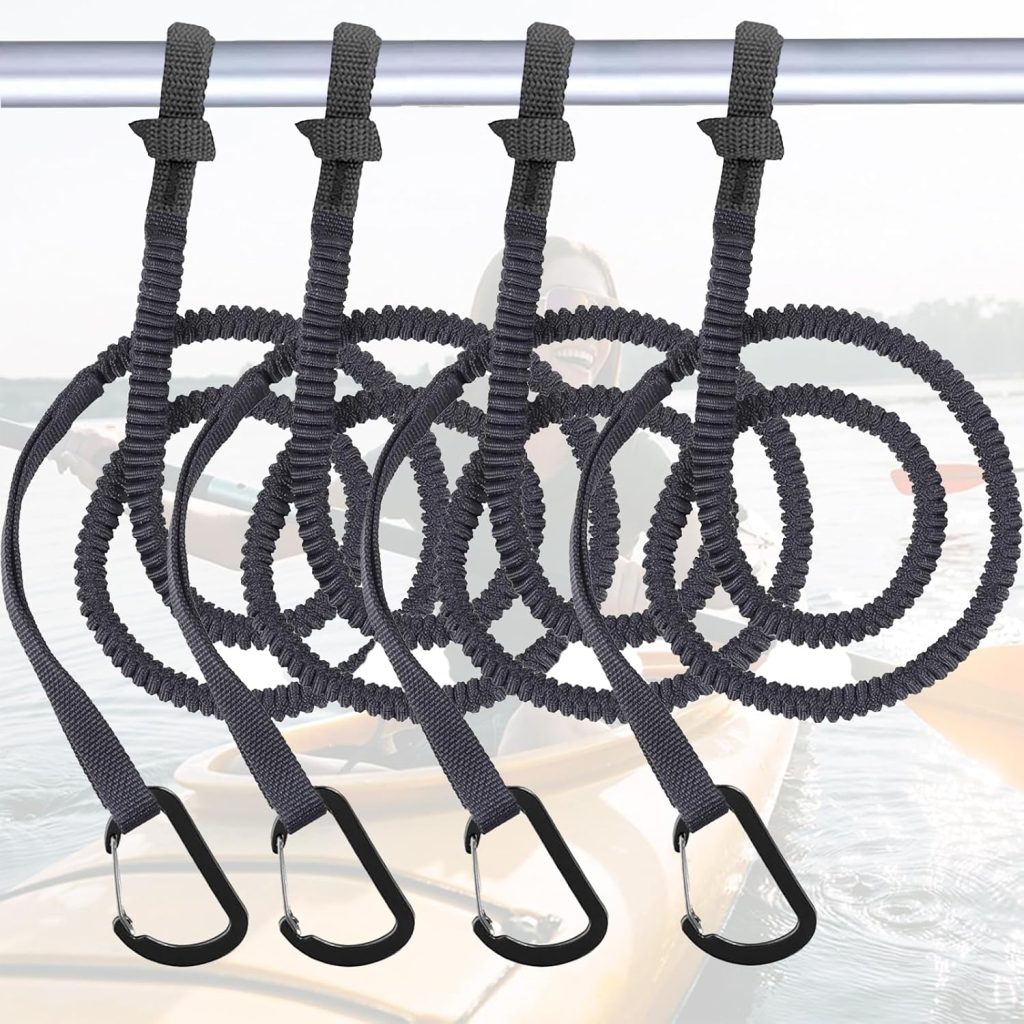 Kayak Paddle Leash Kayak Rod Leash, 3-7 ft Stretchable Strap Lanyard Rope for SUP,Kayak Fishing Accessories for Kayak and Paddles review | SUP Board Accessories https://www.amazon.com/dp/B0887W6FXR - Kayak Paddle Leash Kayak Rod Leash, 3-7 ft Stretchable Strap Lanyard Rope for SUP,Kayak Fishing Accessories for Kayak and