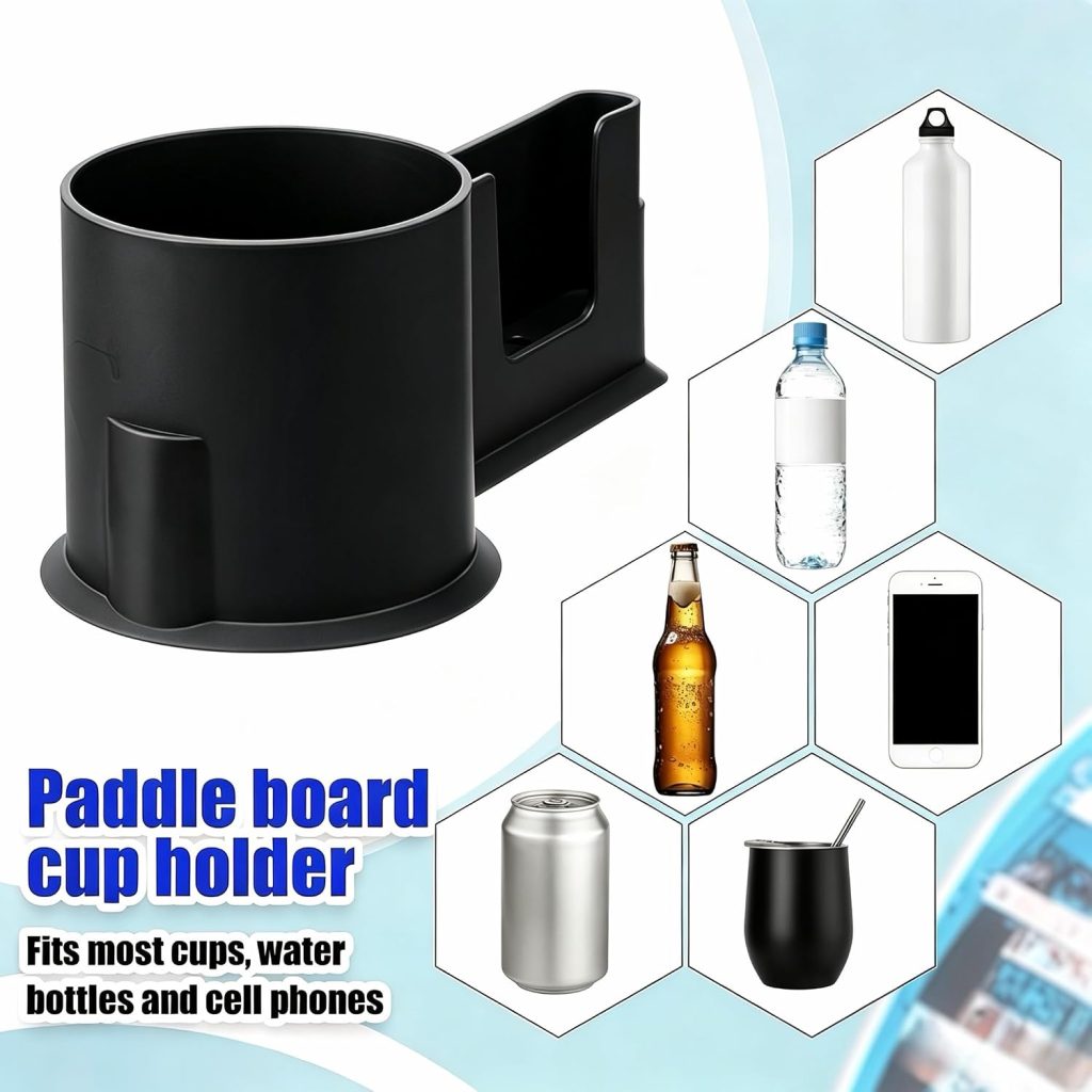 Paddle Board Cup Holder, Universal Paddle Board Accessory, Black review | SUP Board Accessories https://www.amazon.com/dp/B0GWF5BGQ7 - Paddle Board Cup Holder, Universal Paddle Board Accessory, Black