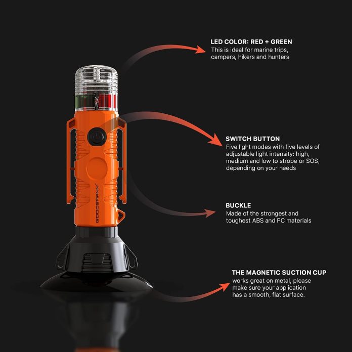 Kayak Light for Night Kayaking with Marine Signal Stern Light Suction Cup Kayak Light for Night Kayaking with Marine Signal Stern Light Suction Cup