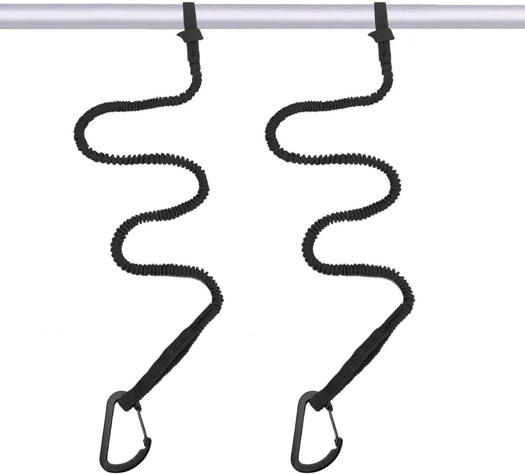 Kayak Paddle Leash, 3-7 ft Stretchable Strap Lanyard for SUP, Canoeing, Fishing Accessories - Secure Bungee Rod Holder Tether review | SUP Board Accessories Kayak Paddle Leash, 3-7 ft Stretchable Strap Lanyard for SUP, Canoeing, Fishing Accessories - Secure Bungee Rod Holder Tether
