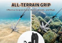 OULEME 1.5/3.5 LB Folding Grapnel Anchor Kit with 40 FT Rope & Buoy, for Boat, Kayak, Canoe, Small Watercraft, SUP, PWC, Jet Ski, Inflatable Paddle Board review OULEME 1.5/3.5 LB Folding Grapnel Anchor Kit with FT Rope & Buoy, for Boat, Kayak, Canoe, Small Watercraft, SUP, PWC, Jet