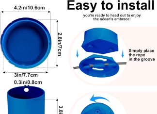 Paddle Board Cup Holder, Stand Up Paddle Board Accessory, Drink Holder Suitable for Types of Cup/Bottle/Drink (Navy Blue) review