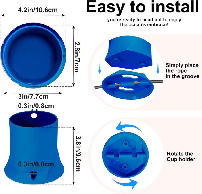 Paddle Board Cup Holder, Stand Up Paddle Board Accessory, Drink Holder Suitable for Types of Cup/Bottle/Drink (Navy Blue) review Paddle Board Cup Holder, Stand Up Paddle Board Accessory, Drink Holder Suitable for Types of Cup/Bottle/Drink (Navy Blue) review