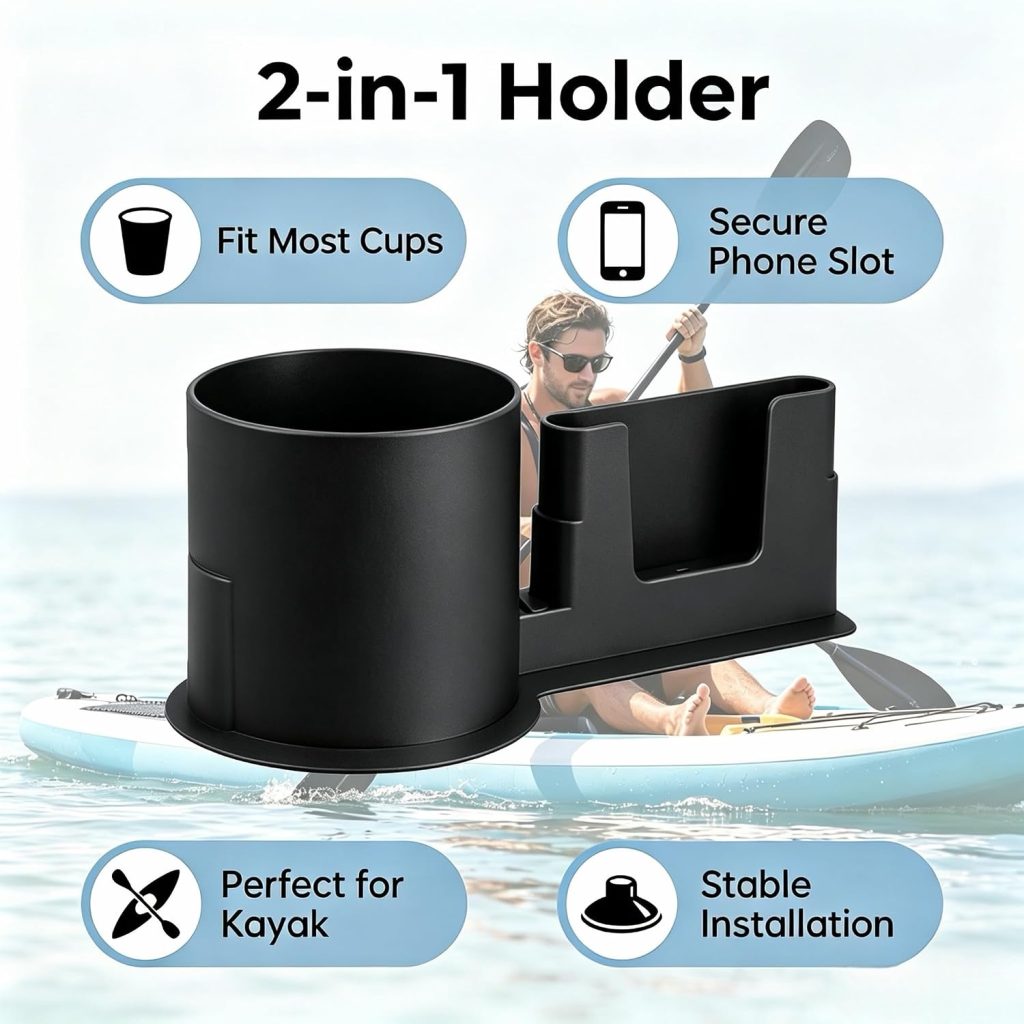 Paddle Board Cup Holder, Universal Paddle Board Accessory, Black review | SUP Board Accessories Paddle Board Cup Holder, Universal Paddle Board Accessory, Black