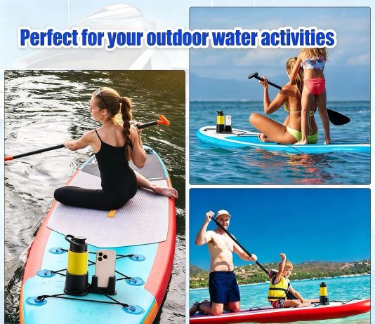 Paddle Board Cup Holder, Universal Paddle Board Accessory, Black